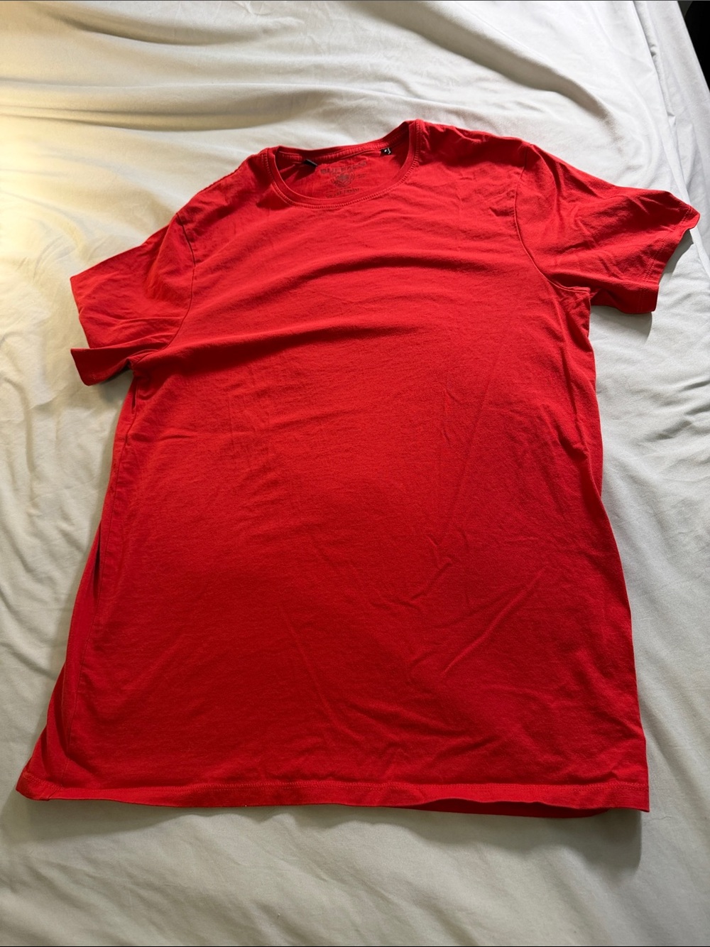 Buffalo David Bitton Red Crew Neck Short Sleeve Tee